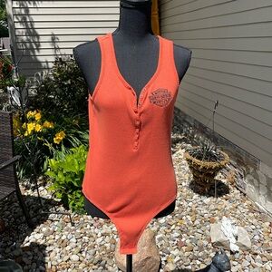 Harley Davidson tank bodysuit